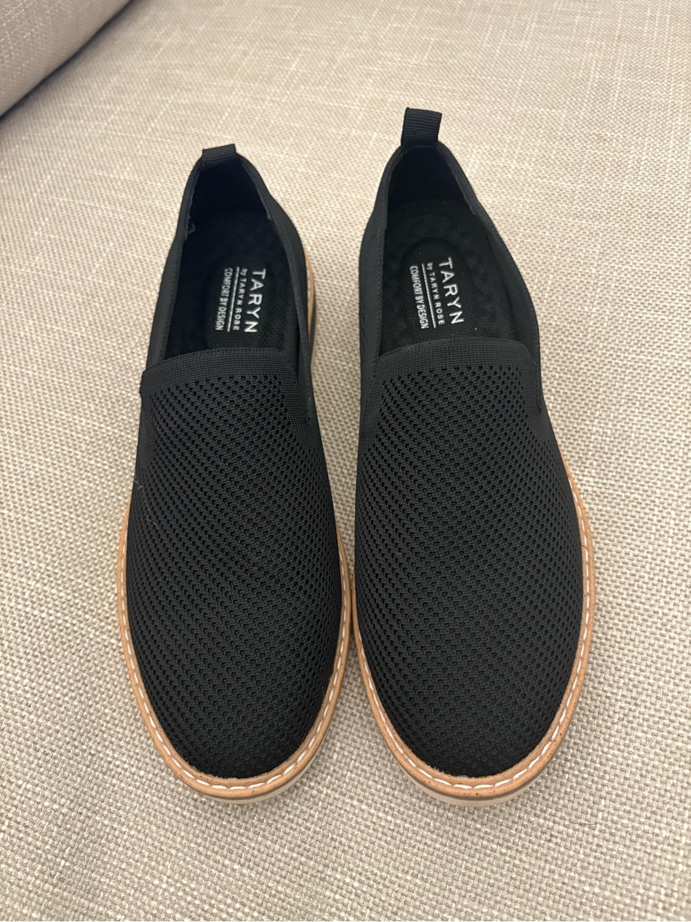 Slip-On Knit Black Loafers